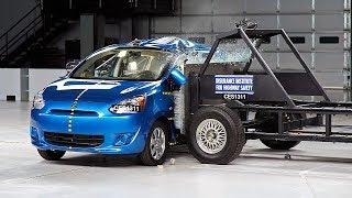 2014 Mitsubishi Mirage side IIHS crash test