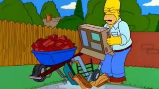 S10E19 - Homer Building a Barbecue Pit