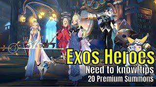 Exos Heroes: Need To Know Tips/20 Banner Summons