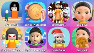 456 Survival Challenge, Survival K Challenge, Squid Game 3D, 456 Squid Game, Candy Challenge