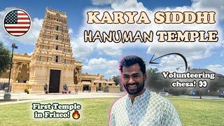 A Day at Karya Siddhi Hanuman Temple Volunteering | తెలుగు Temple Vlog | Frisco, TX | MS in USA 