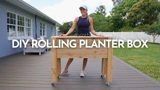 DIY Rolling Planter Box FREE PLANS!