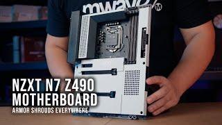 NZXT N7 Z490 Gaming Intel LGA 1200 ATX Motherboard | The Armor Plated Motherboard