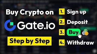 How to buy Crypto on Gate.io  Step by Step Gate.io Tutorial 2025