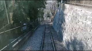  Whole Ride on a Polybahn Funicular in Zurich, Switzerland from ETH to Central Station