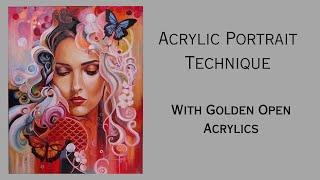 Portrait Painting Techniques with Golden Open Acrylics