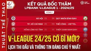 Những thông tin cần biết về V-League 2024/2025 | Thời gian khởi tranh và Lịch thi đấu vòng 1