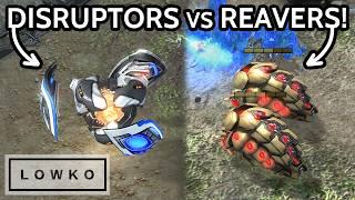 Rank #1 Protoss: StarCraft 1 REAVERS vs StarCraft 2 DISRUPTORS!