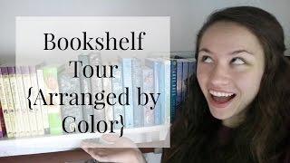 BOOKSHELF TOUR {ARRANGED BY COLOR}