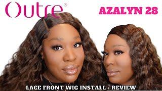 OUTRE LACE FRONT WIG AZALYN (28) IN COLOR CHOCOLATE FROST #OUTRE #WIGTYPES #AZALYNWIG