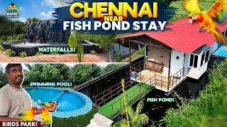 தண்ணி மேல மிதக்கிற STAY வா? ATHUM நம்ம CHENNAI பக்கத்தில? | FARM HOUSE NEAR CHENNAI WITH WATERFALL