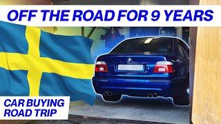 Road Trip & Garage Find V8 BMW E39 M5 - Project Skövde: Part 1