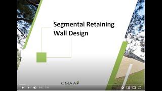 Segmental Retaining Wall Design