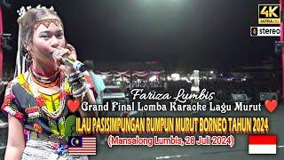 Fariza Lumbis  Grand final Lomba karaoke lagu murut/Ilau Pasisimpungan rumpun murut Borneo 2024