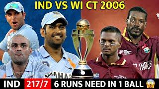 UNEXPECTED MATCH INDIA VS WEST INDIES CT 2006 | FULL MATCH HIGHLIGHTS | MOST SHOCKING MATCH EVER