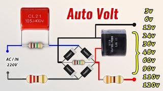 Auto volt convert #220v ac to 3v,6v,12v,24v,36v,48v,68v,98v,110v,120v. DC Led driver