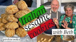 Chef Frank makes Sesame Cookies with Beth