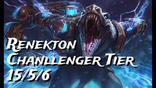 League of Legends: Challenger Renekton vs Gwen Top 15/5/6 | Pro Gameplay 