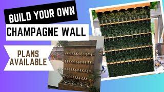 DIY Champagne Wall | Build Plans Available