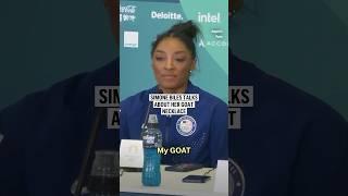 Simone Biles talks about her GOAT necklace