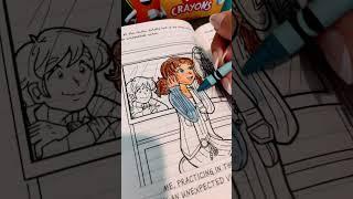 COLORING DORK DIARIES‼️ (part 1) #coloring #books #coloringbook #dorkdiaries #crayon #shorts #fyp