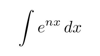 Integral of e^nx