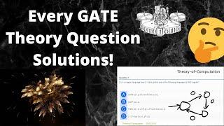 Solutions for EVERY GATE Theory of Computation Question!