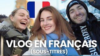 Noël à Paris: Bonne ou Mauvaise idée ?!  Vlog en Français avec Sous-Titres