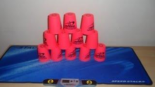 AMAZING WSSA OFFICIAL SPEED STACK PINK CUPS + BRANDED BAG CUPS COUNTER