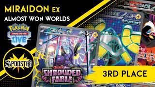 3rd Place Miraidon ex Deck From The World Championships! (Pokemon TCG)