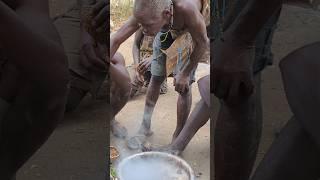 It's Incredible Lunch hadzabe hunt's tribe prepare their food #traditional #bushmen #africa