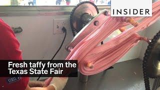 The freshest taffy is made at the Texas State Fair