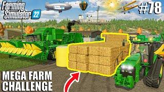 THIS is HOW I turned 1.6 MILLION LITERS of COTTON and STRAW into BALES | MEGA FARM Ep.78 FS22