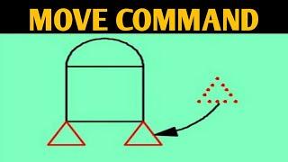 Move command in autocad !! MOVE COMMAND TUTORIAL