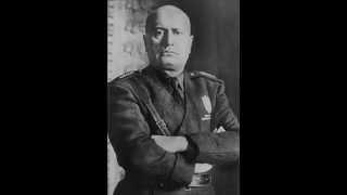 Part of Benito Mussolini's speech about the invasion of Abyssinia