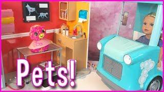 Our Generation Healthy Paws Vet Clinic and My Life as a Pet Mobile Playset Comparison