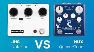 JHS Notaklon vs NUX Queen of Tone (left side - Klon clone)