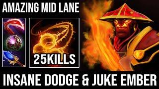 Insane Dodge & Juke Ember Spirit with Octarine Core + Aghanim Fire Remnant Dota 2