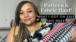 Pattern & fabric haul! (Big 5 patterns) | what I got on sale this week!