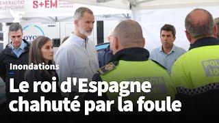 Visé par des jets de boue, le roi Felipe VI chahuté par des habitants en colère