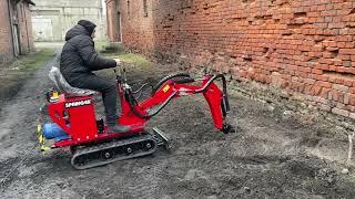 Minikoparka Mikrokoparka Elektryczna 230 V Springer-E, Electric mini digger, Elektrobagger