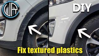 Repair Textured Plastics very simple method (Bumper texture repair). Save Money!!