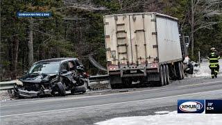 Minor injuries after crash involving tractor-trailer on Route 16 in Greens Grant, authorities say