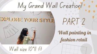 WALL PAINTING | DOODLE WALL ART | WALL ART | MURAL DESIGN