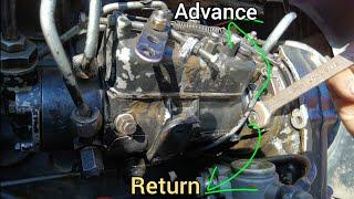 could starting solution fuel pump , diesel pump advice and return  || c 480 tractor pump timing set