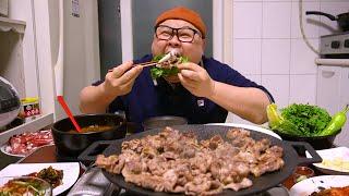 Korean Various Meat Party_Pork Belly, Beaf  Mukbang Eatingshow