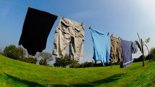 DIY Clothesline Laundry Rack