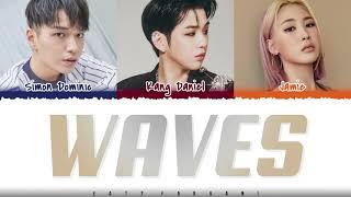 KANG DANIEL - 'WAVES' (feat Simon Dominic, Jamie) Lyrics [Color Coded_Han_Rom_Eng]