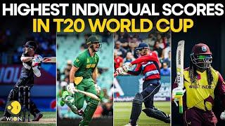 T20 World Cup: Highest individual scores in T20 World Cup | WION Originals