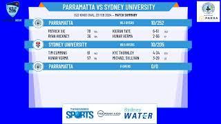 NSW Premier Cricket - Saturday/Sunday fixture - Round 15 - Parramatta v Sydney University - Day 2